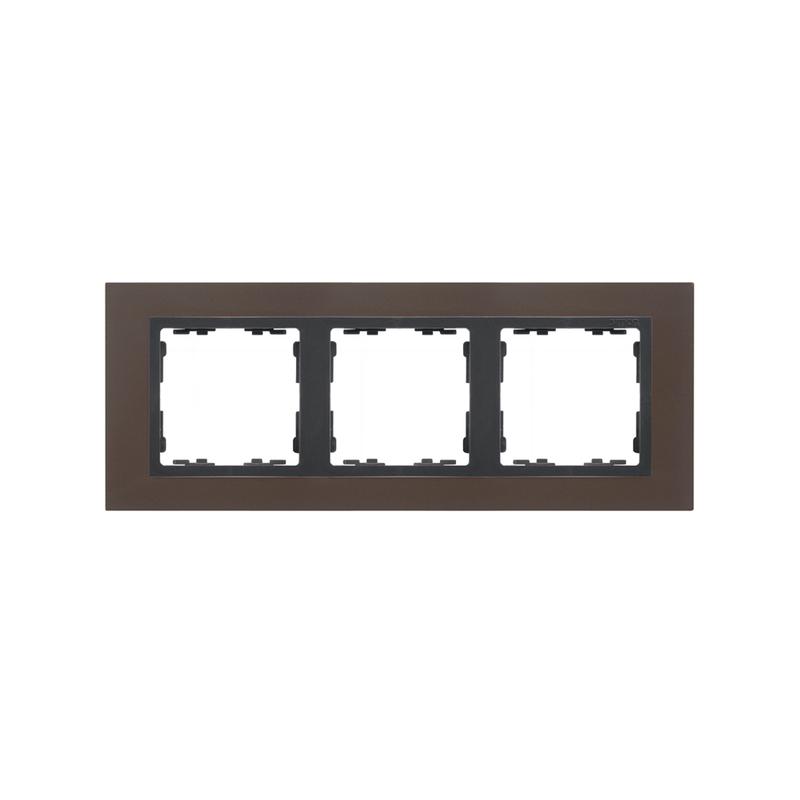 Рамка 3-м Simon82 Nature свинец/графит (имитация металла) Simon 82837-38