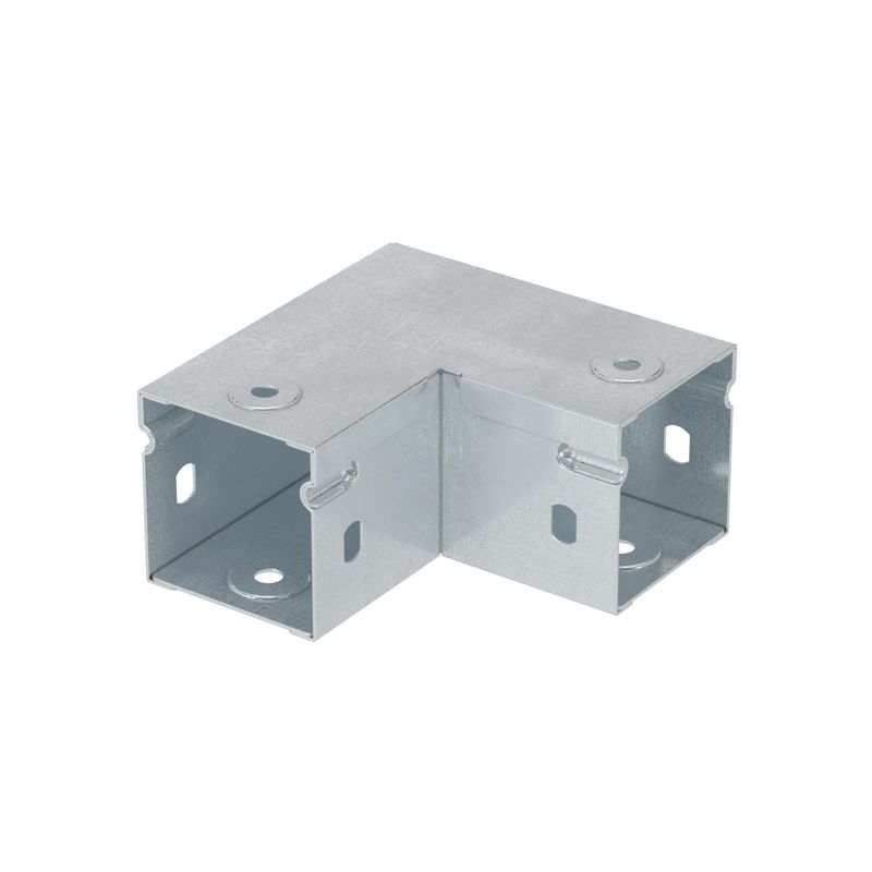 Угол для лотка горизонт. неперфорир. 90град. 50х50 цинк-ламель DKC 39000ZL