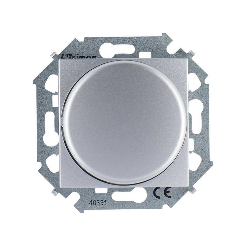 Механизм регулятора напряжения поворотно-нажимной электрон. для регулир. устройств 1-10В 230В Simon15 винт. зажим алюм. 1591794-033