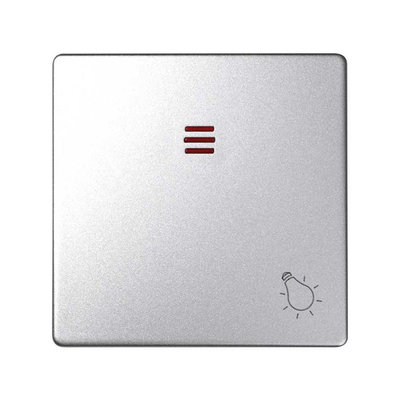 Клавиша с пиктограммой "лампа" для 75160-39 Simon82 Detail алюм. 82016-93