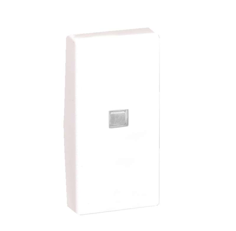 Клавиша узкая с индикатором для выкл. К304 22.5х45мм алюм. Simon Connect K113-8