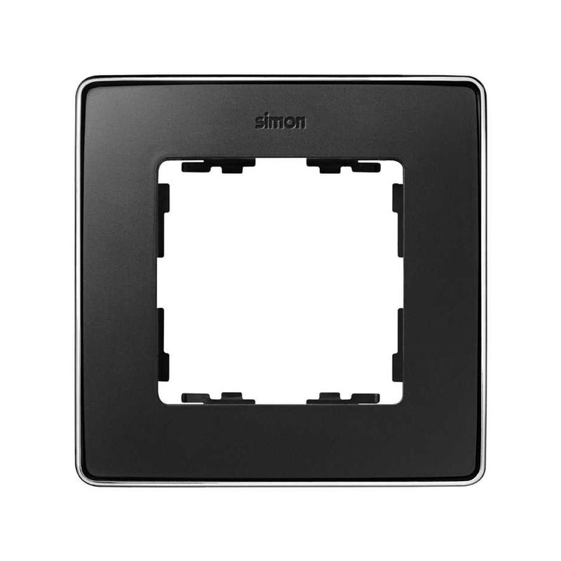 Рамка 1-м Simon82 Detail хром/графит Simon 8201610-241