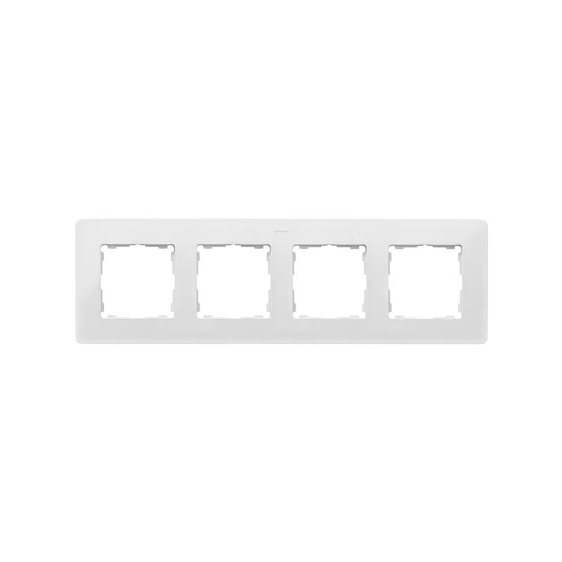 Рамка 4-м Simon82 Detail пастель розовая/бел. Simon 8200640-203