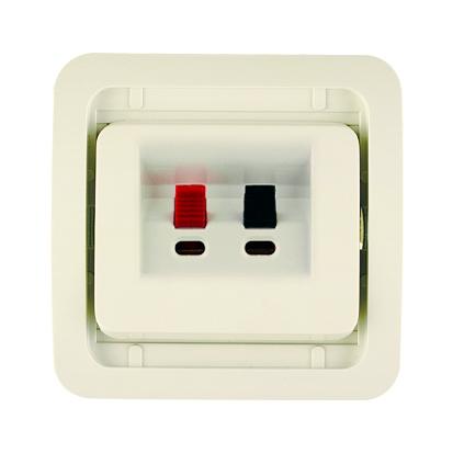 Розетка Hi-Fi СП Mimoza без вставки крем. Makel 32080