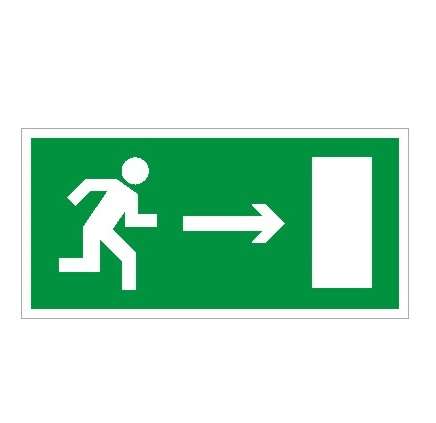 Пиктограмма "Указатель двери правосторонний" ПЭУ 092 335х165 РС-L СТ 2502001280