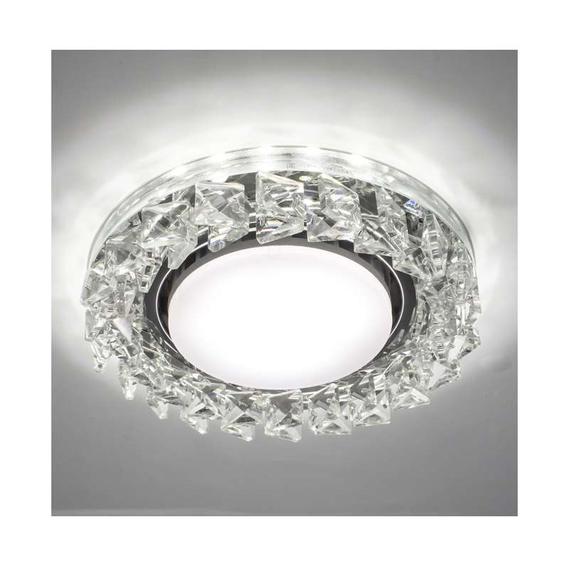 Светильник Bohemia LED 53 1 70 декор. из огран. стекла со светодиод. подсветкой GX53 прозр. ИТАЛМАК IT8529