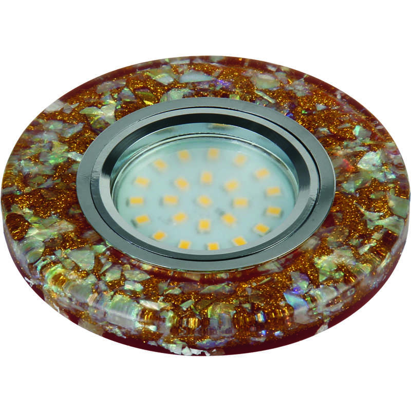 Светильник DLS-L103 GU5.3 CHROME/BROWN Fametto 10716