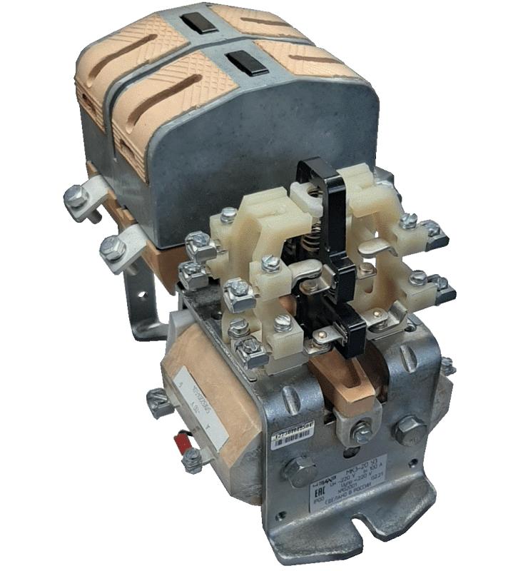 Контактор МК3-20 главн. 1"З" DC втяг. катушка 100B DC вспомогательные 2"З" 2"Р" УХЛ3 (100.200.100) ЧЭАЗ A8119-80082373