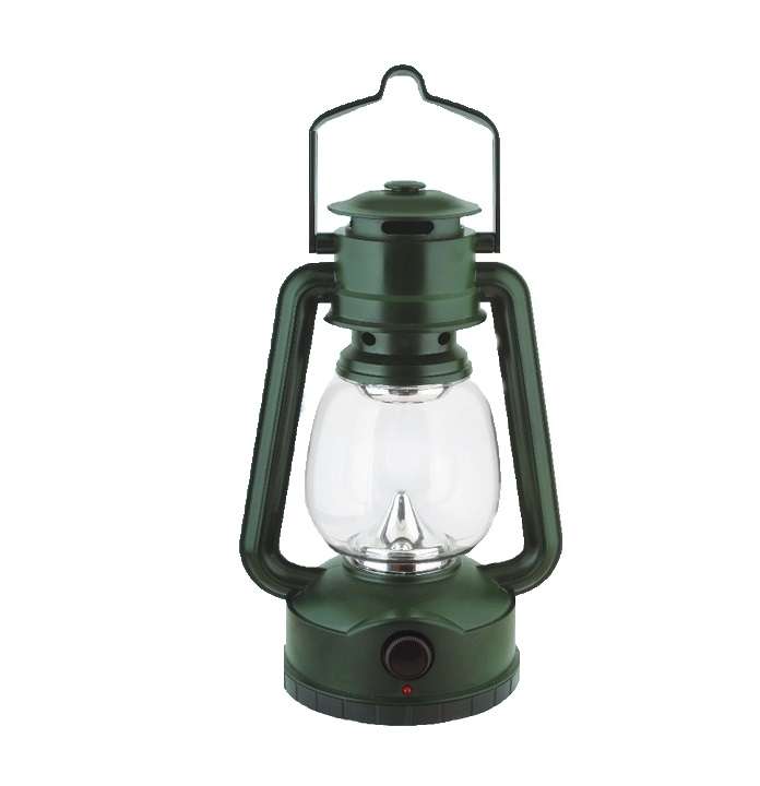 Фонарь аккумуляторный кемпинговый LED5161 3SMD LED 220В аккум. SLA диммер зел. Ultraflash 12099