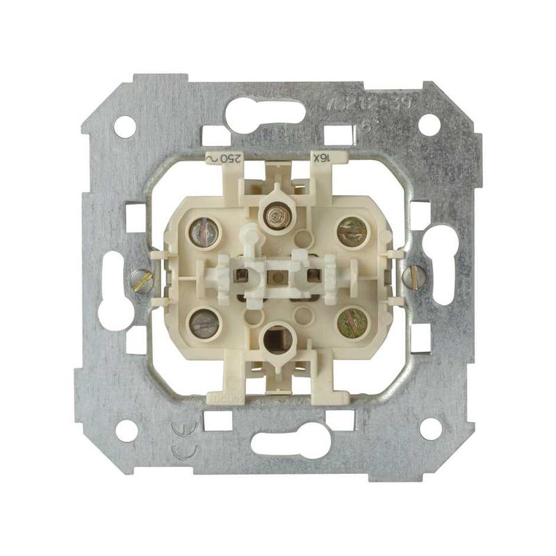 Переключатель проходной 1-кл. СП Simon 82/82Nature/88 16А IP20 250В с контрол. подсветкой механизм Simon 75212-39