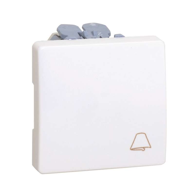 Механизм кнопки клавишной "звонок" 10А 250В Simon27 сл. кость 27150-62