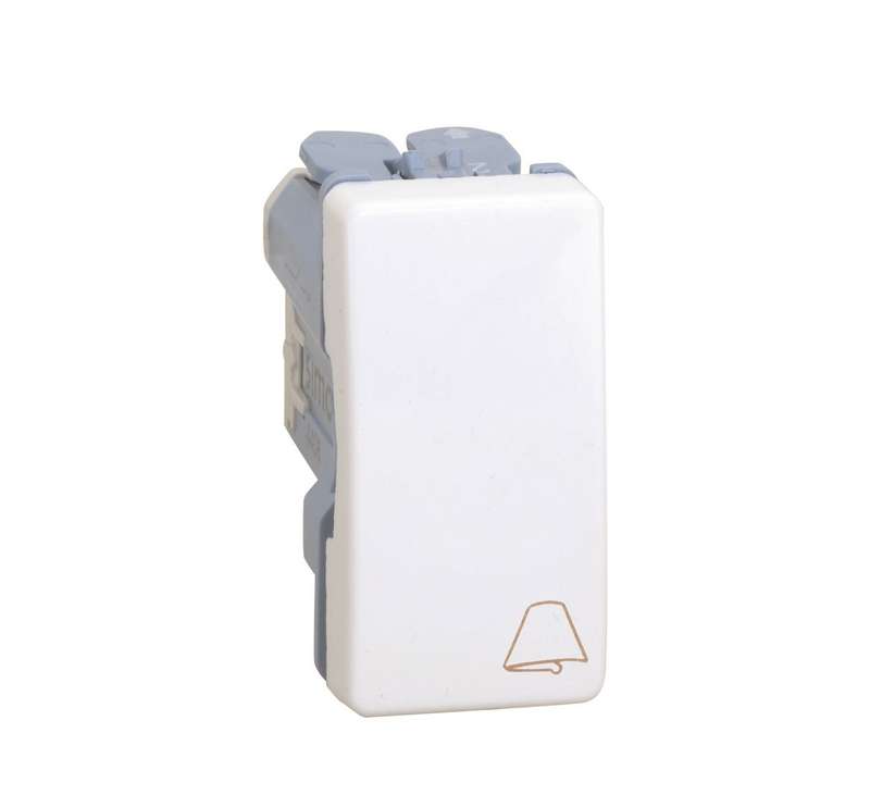 Механизм кнопки клавишной "свет" узкая 10А 250В Simon27 сл. кость 27151-61