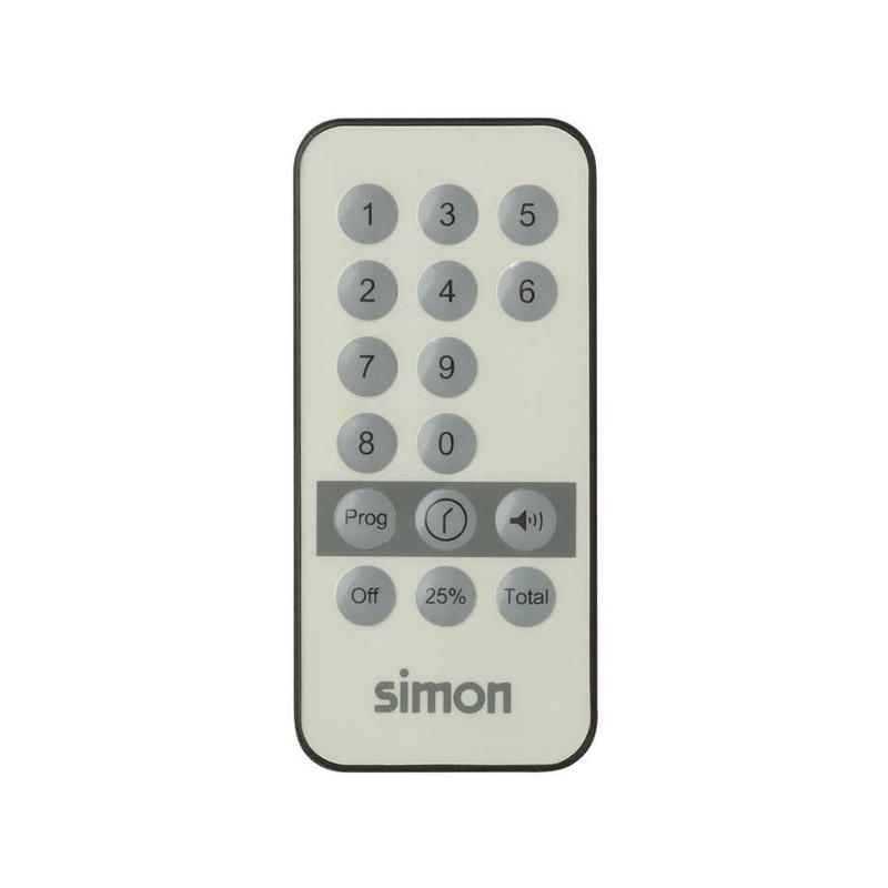 Пульт инфракрасный 10 каналов дистанция 8м Simon27/82/82Nature/88 свет. сер. Simon 75350-69