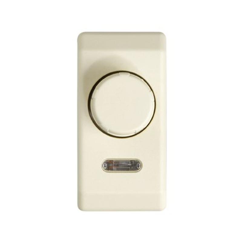 Механизм светорегулятора поворотно-нажимного проходной узкий мод. лампы накал. галоген. 40-500Вт/галоген. с электрон. трансформатором-350Вт сл. кость Simon 27313-31