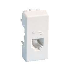 Розетка телефонная Simon 27 RJ12 6 контакт. узкий модуль механизм сл. кость Simon 27481-31