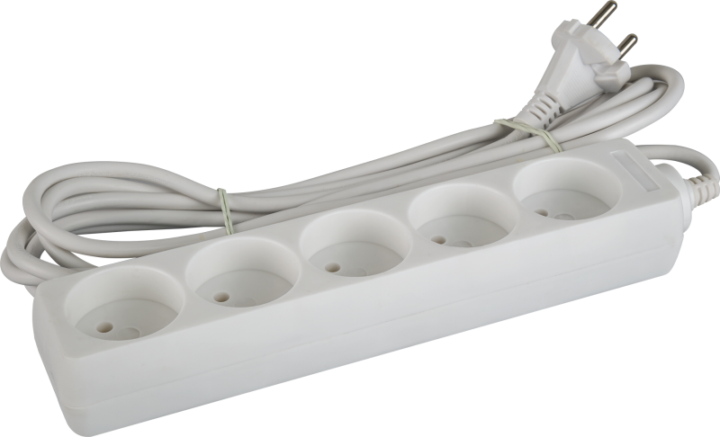 Удлинитель 5х3м без заземл. 6А IP20 71 553 NPE-S-05-300-X-2х0.75 Navigator 71553