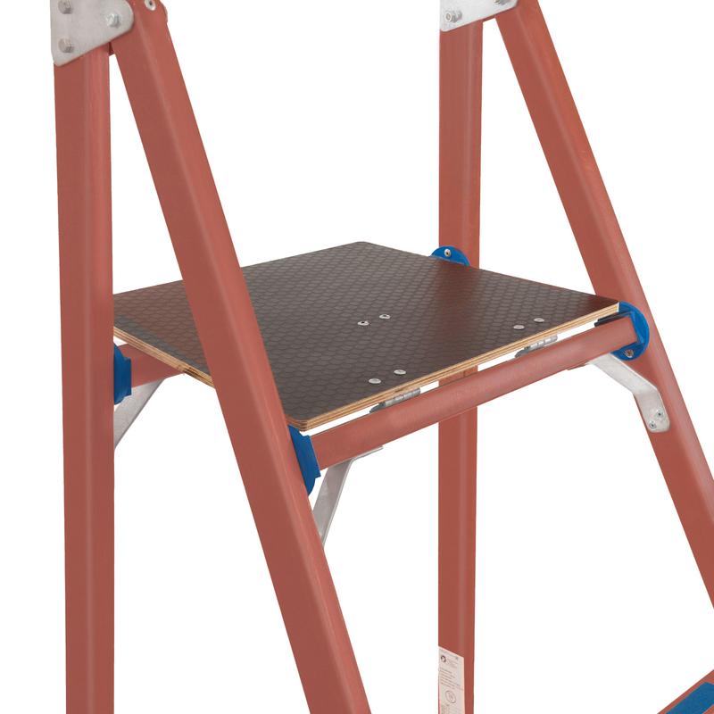 Стремянка диэлектрическая СВД-2.5 Евро Телеком с вертикальной опорой стеклопластик. Антиток Д413755