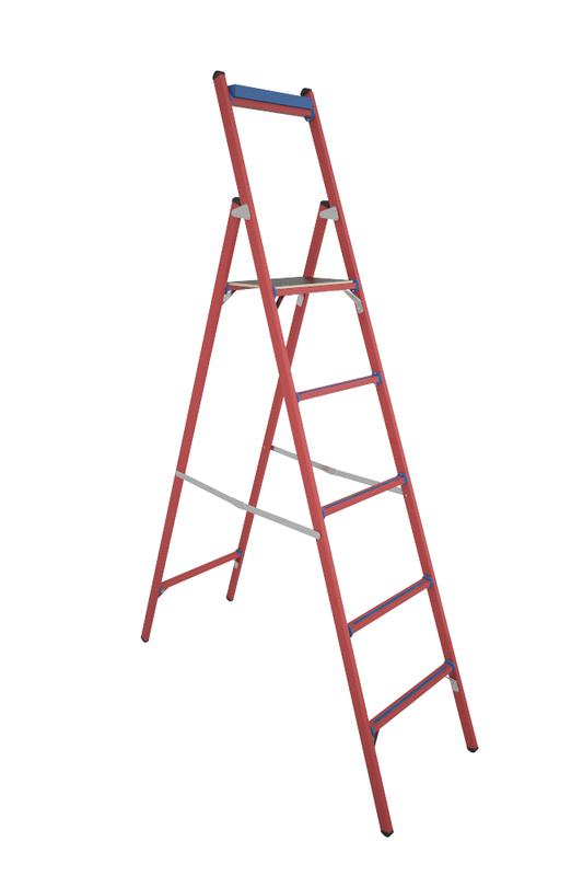 Стремянка диэлектрическая ССД-1.8 с симметричной опорой стеклопластик. Антиток Д413782