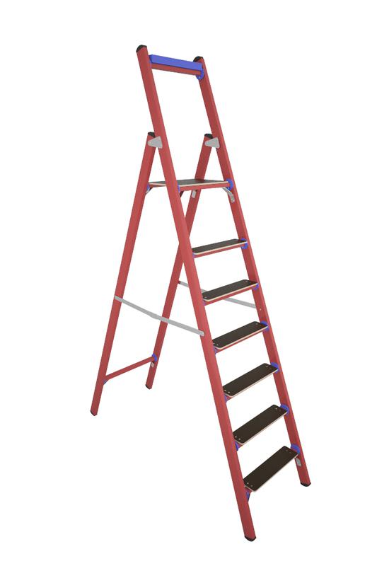 Стремянка диэлектрическая ССД-1.8 Евро Телеком с симметричной опорой стеклопластик. Антиток Д413784