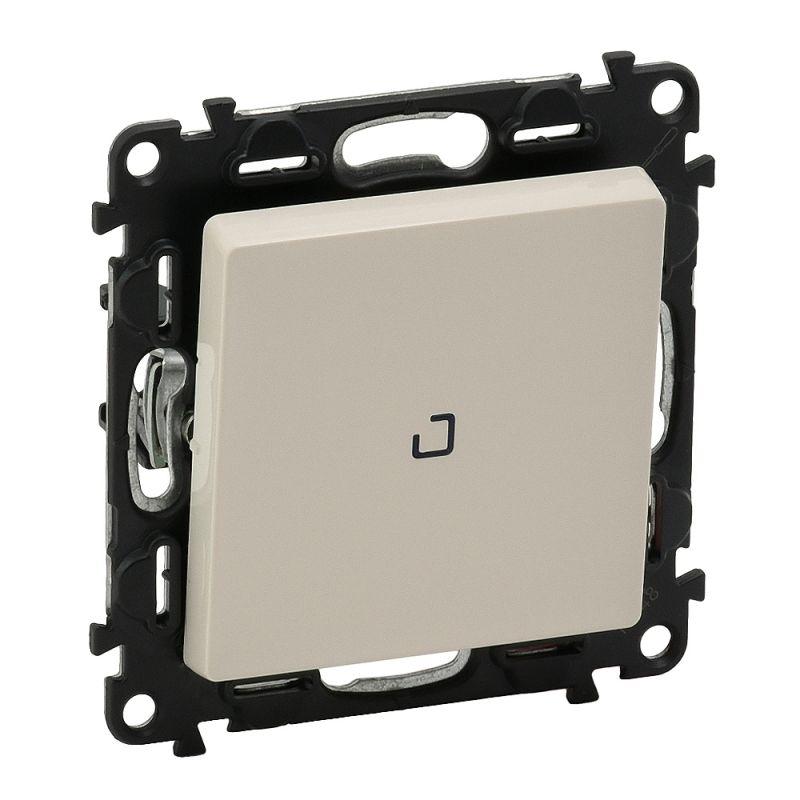 Переключатель перекрестный 1-кл. СП Valena Life 10А IP20 250В 10AX с подсветкой с лицев. панелью винтов. зажимы механизм сл. кость Leg 752548