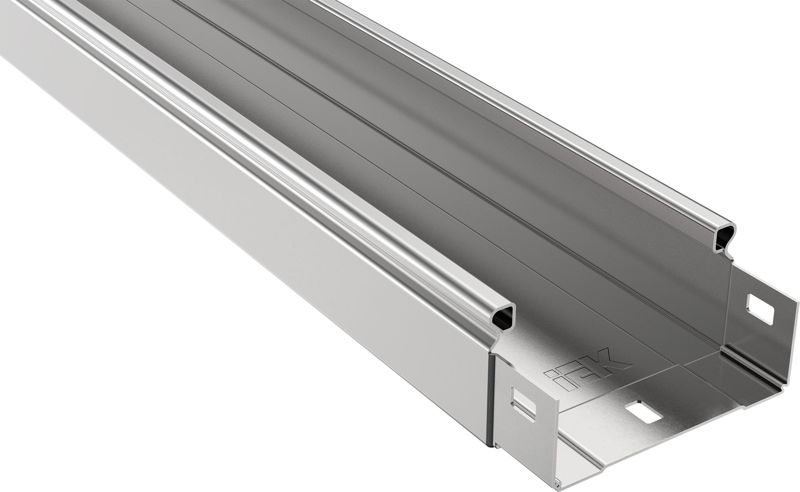 Лоток листовой неперфорир. 100х50 L3000 сталь 0.55мм оцинк. IEK CLN10-050-100-055-3