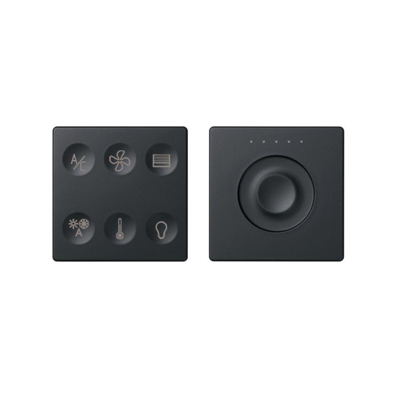 Комплект выключателя 6-кл. сенсорн. + регулятор Т2 LON; RJ12 графит Simon82 Sense 8000674-038