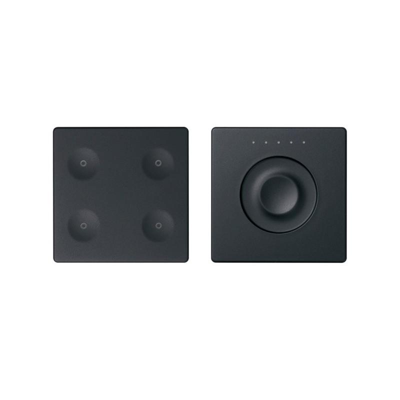 Комплект выключателя 4-кл. сенсорн. + регулятор KNX; RJ12 графит Simon82 Sense 8400651-038