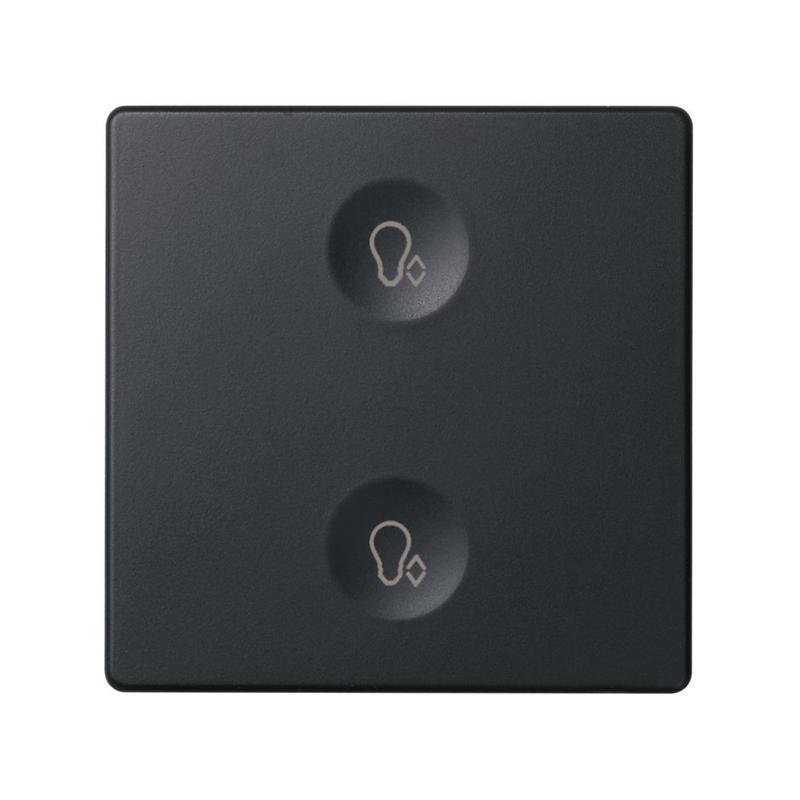 Выключатель сенсорный 2-кл. СП Simon 82 Sense IP20 с тематич. маркир. Т3 графит Simon 8000625-038