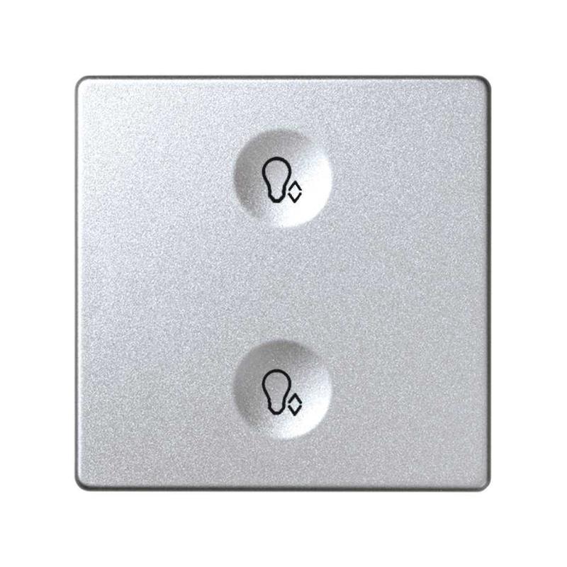 Выключатель сенсорный 2-кл. СП Simon 82 Sense IP20 с тематич. маркир. Т3 алюм. Simon 8000625-093