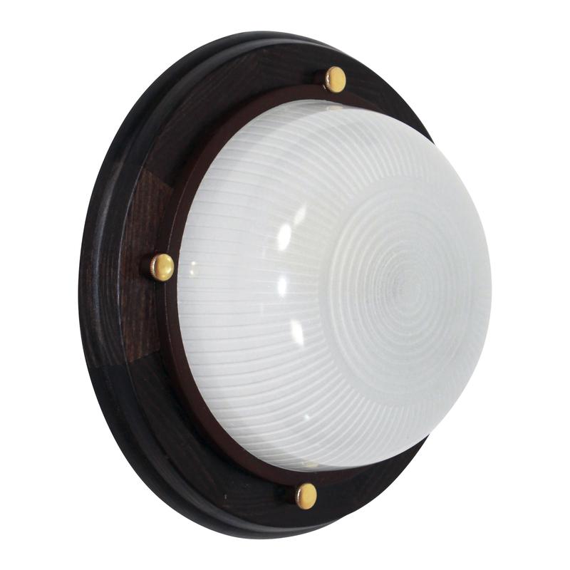 Светильник НПП 03-60-013 "Самарканд" 1301 60Вт E27 IP65 матов./корпус дерево венге (инд. упак.) Элетех 1005500974