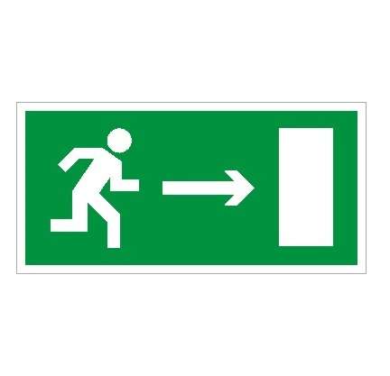 Пиктограмма "Выход направо" ПЭУ 002 250х115 SIRAH СТ 2502001860