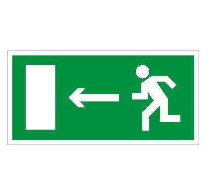 Пиктограмма "Указатель двери левосторонний" ПЭУ 091 250х115 SIRAH СТ 2502001930