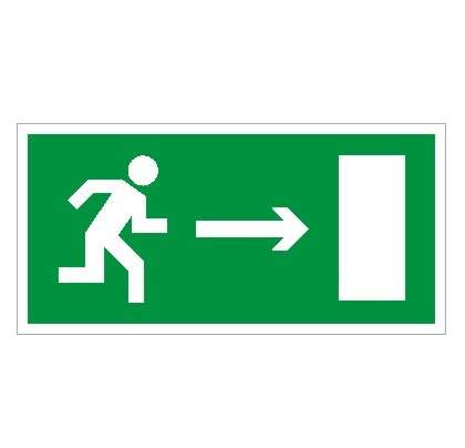 Пиктограмма "Указатель двери правосторонний" ПЭУ 092 250х115 SIRAH СТ 2502001940