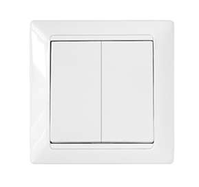 Переключатель проходной 2-кл. СП 10А IP44 бел. Bylectrica С(6+6) 10-881