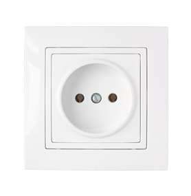 Розетка 1-м СП 16А IP20 без заземл. бел. Bylectrica РС16-344