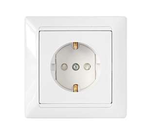 Розетка 1-м СП 16А IP20 с заземл. защ. шторки бел. Bylectrica РС16-317