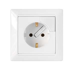 Розетка 1-м СП 16А IP20 с заземл. с выталк. вилки бел. Bylectrica РС16-368