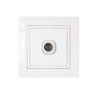 Розетка телевизионная TV 1-м СП бел. Bylectrica ТР-046