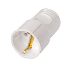 Розетка 16А IP20 250В с заземл. бел. Bylectrica Р16-380