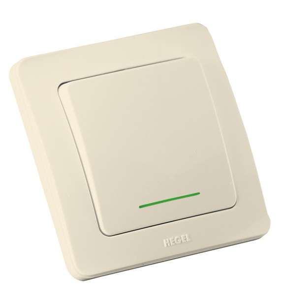 Выключатель 1-кл. СП Мастер 10А IP20 250В с индикацией сл. кость HEGEL ВС10-362-01