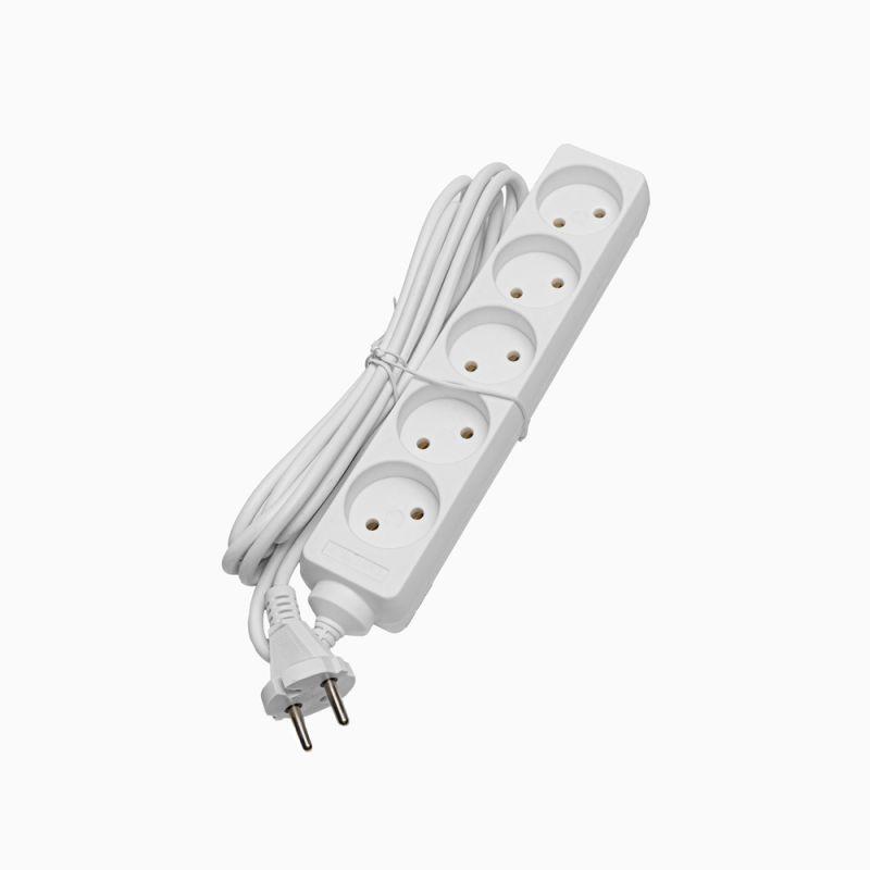 Удлинитель 5х3м без заземл. 10А IP20 S 5х3 2.2кВт Volsten 9306