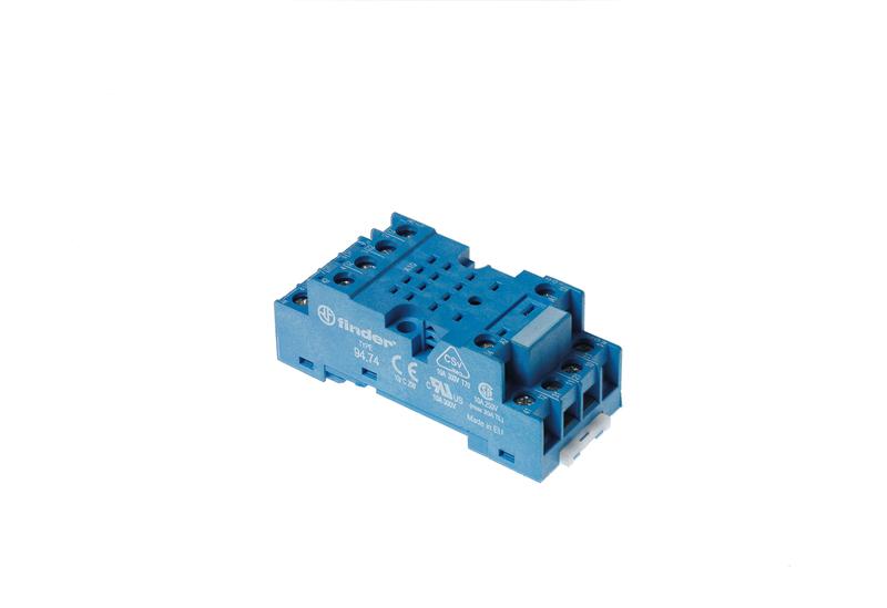 Розетка для реле 55.32 55.34 винт. клеммы клипса в комплекте FINDER 9474SMA