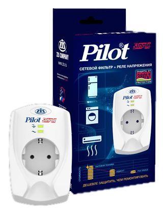 Фильтр сетевой 1-м с заземл. 10А IP20 бел. PILOT SINGLE 598642