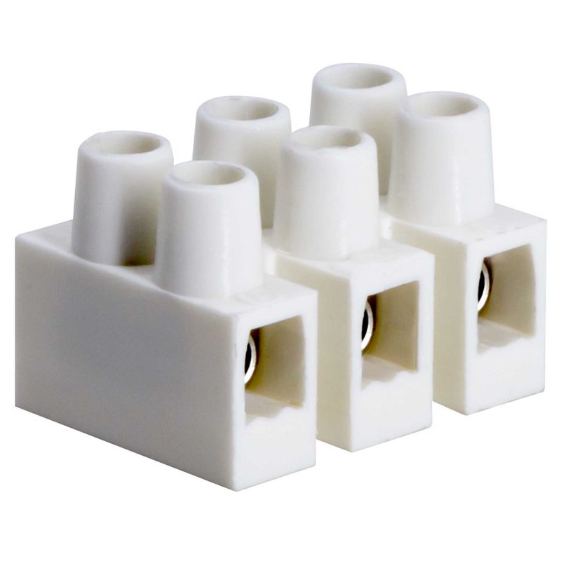 Колодка клеммная 3х2.5кв.мм 24А полипропилен 450В 85град.C бел. DKC 43103PL/B