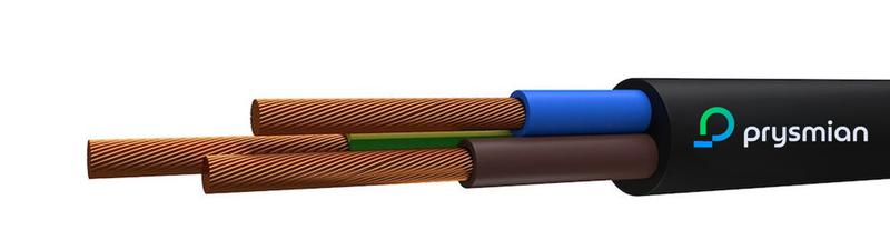 Провод ПВС 3х1.5 Ч (бухта) (м) РЭК-PRYSMIAN 0103040101