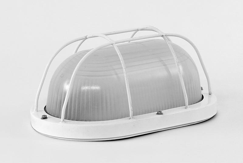 Светильник НПП 03-60-1402 60Вт E27 IP65 промышленный накладной овал решетка Владасвет 11647