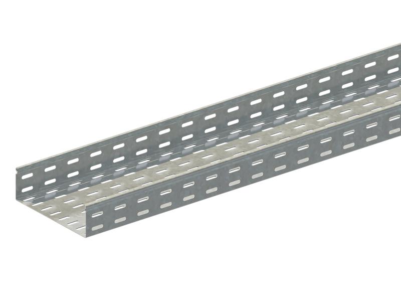 Лоток листовой перфорированный 200х100 L2000 сталь 0.7мм ЛМс-ПЗ цУТ2.5 оцинк. СОЭМИ Н0122131614