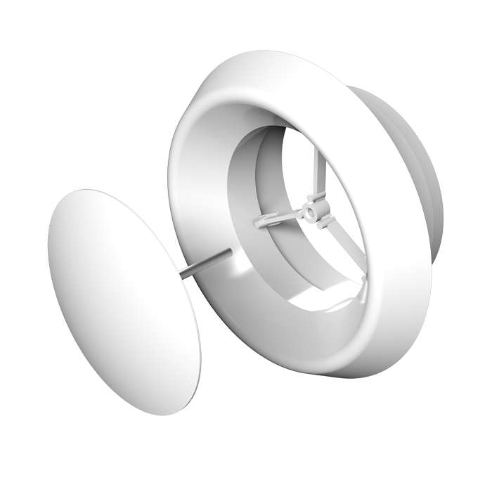 Анемостат приточно-вытяжной регулир. с фланцем 100мм ERA 10АПВП