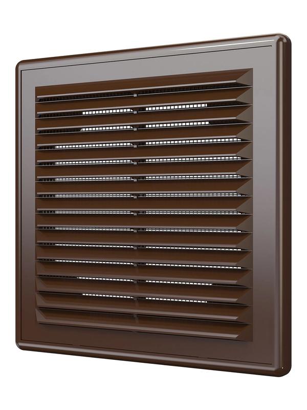 Решетка вентиляционная вытяжная 150х150 корич. ERA 1515Р кор