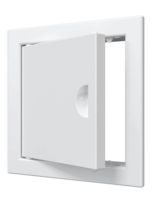 Люк-дверца ревизионная 122х122мм фланец 98х98мм с ручкой бел. EVECS Л1010Р